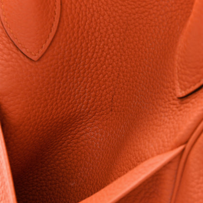 Hermes Taurillon Clemence Lindy 30 Orange 11 of 14