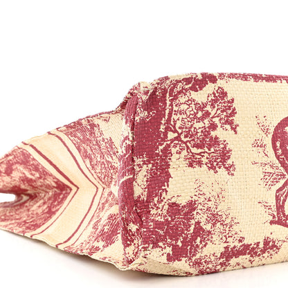 Christian Dior CHRISTIAN DIOR Straw Dioriviera Tote Red 7 of 9