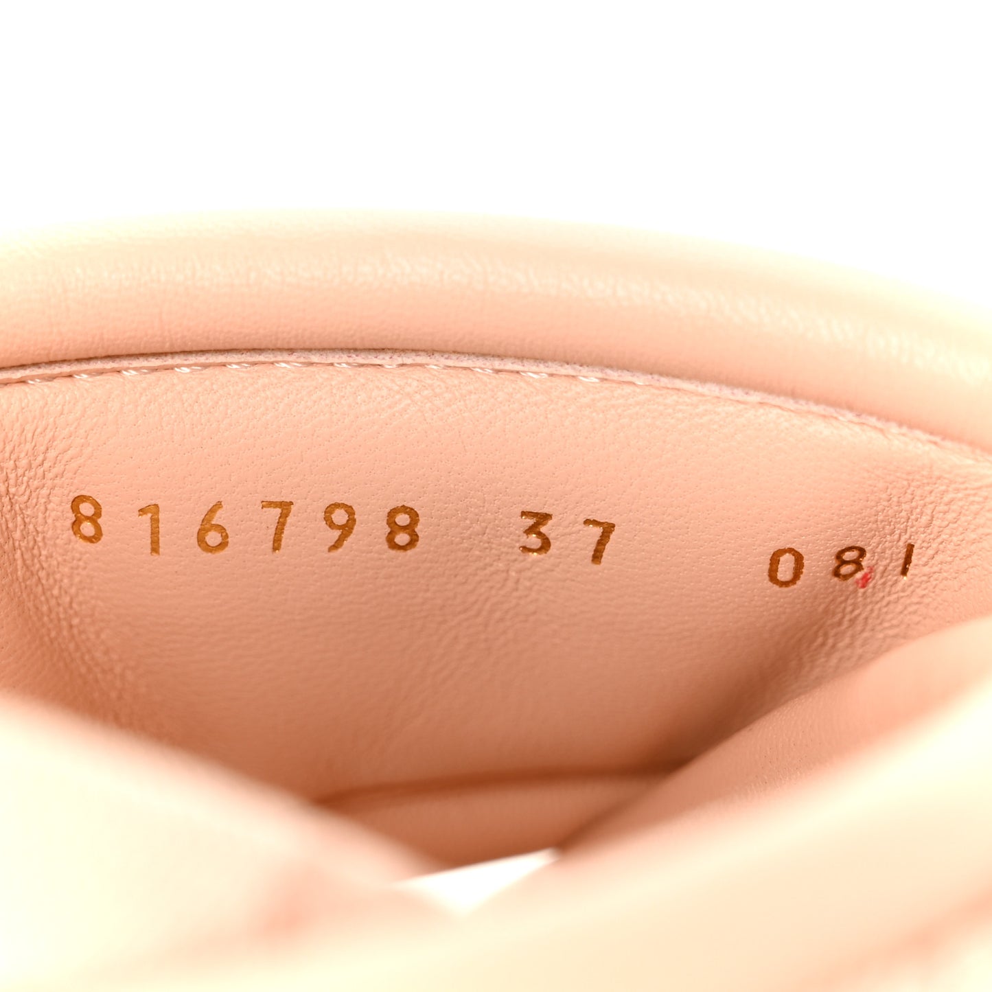 Monogram GG Calfskin Angelina Platform 55mm Slide Sandals 37 Light Pink