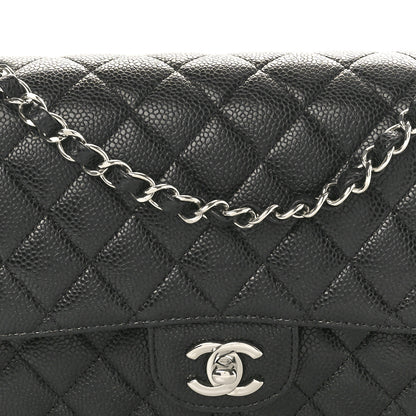 Chanel Caviar Quilted Medium Double Flap Black 7 of 9