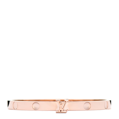 Louis Vuitton 18K Rose Gold Empreinte Bangle Bracelet 1 of 4