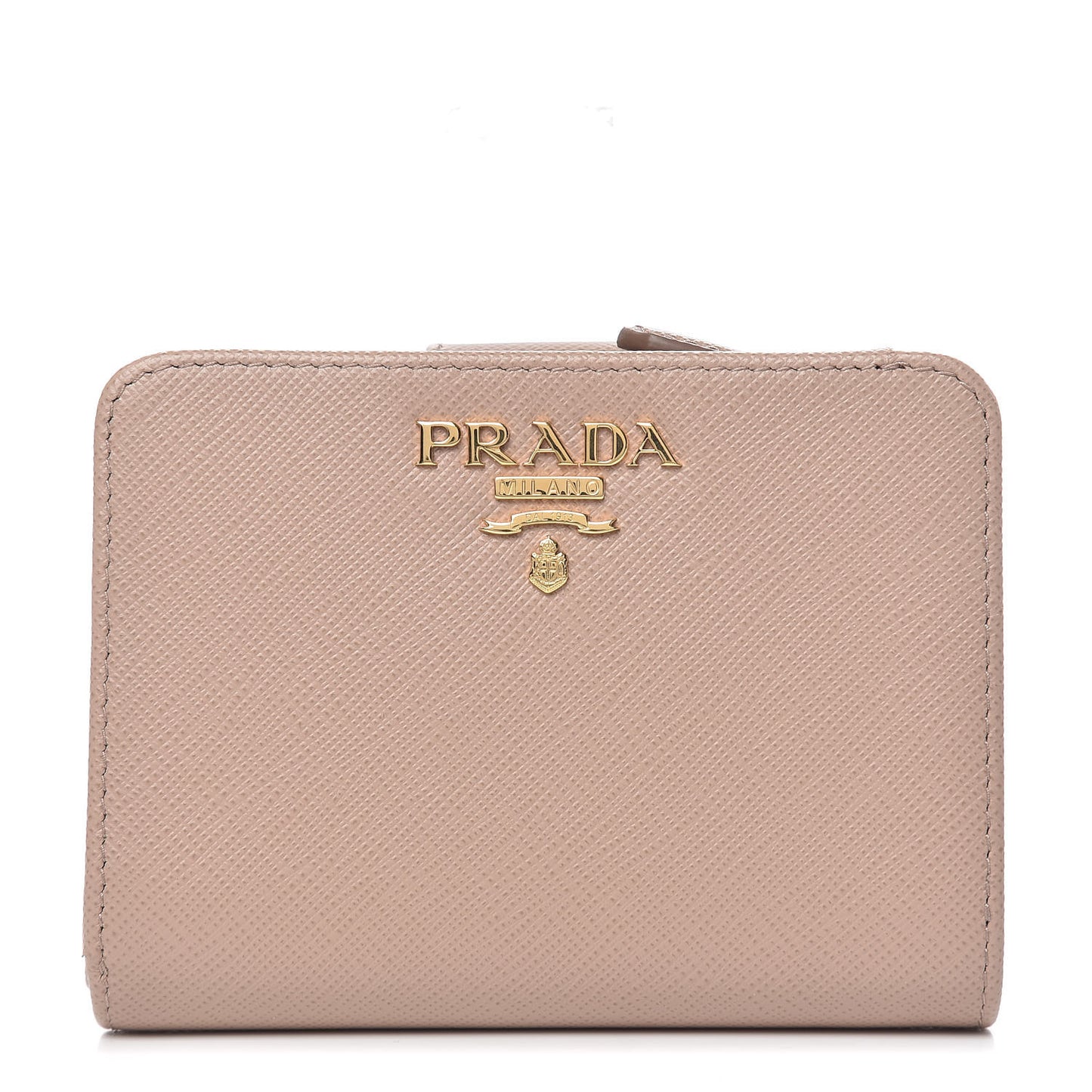 Saffiano Metal Compact Wallet Cipria