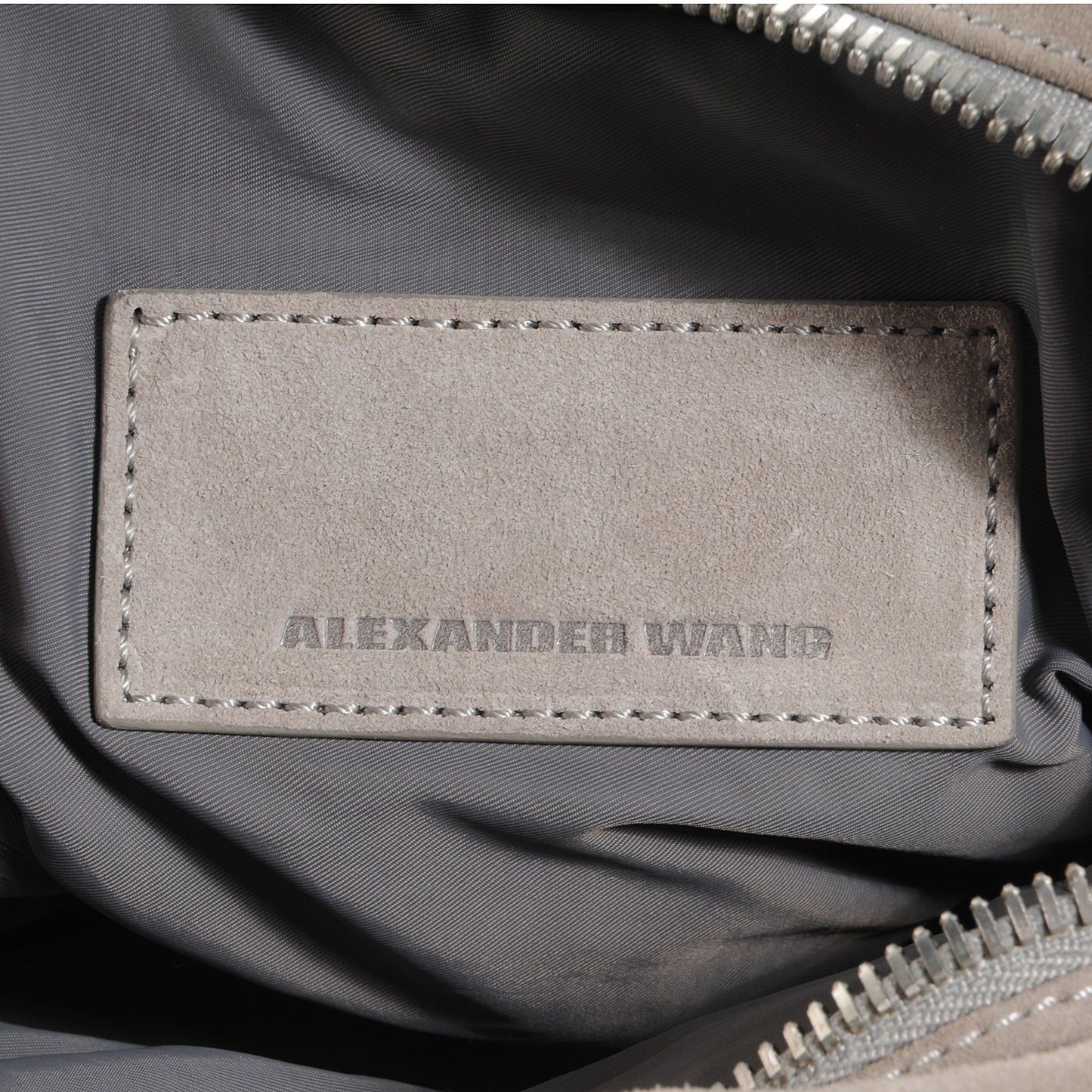 Suede Mini Brenda Camera Bag Feather Grey