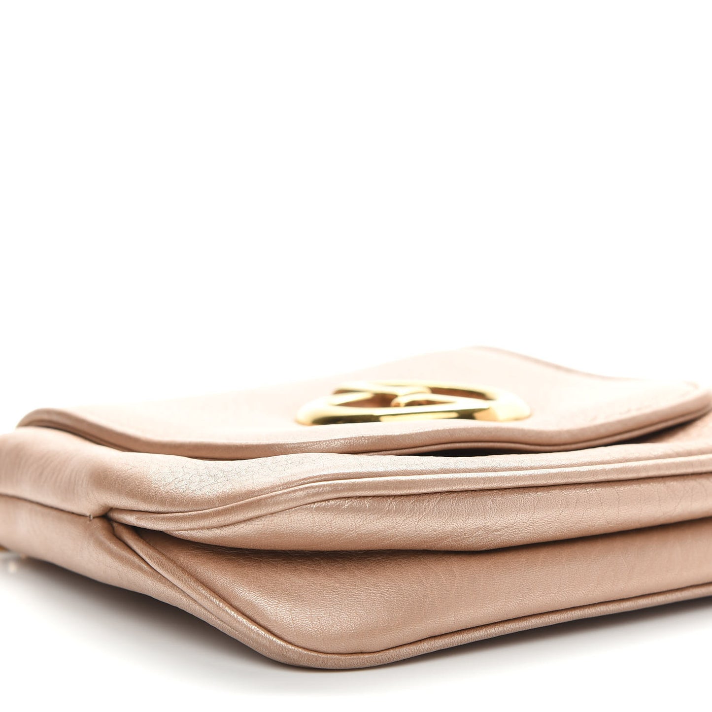 Pebbled Calfskin Small 1973 Chain Shoulder Bag Champagne