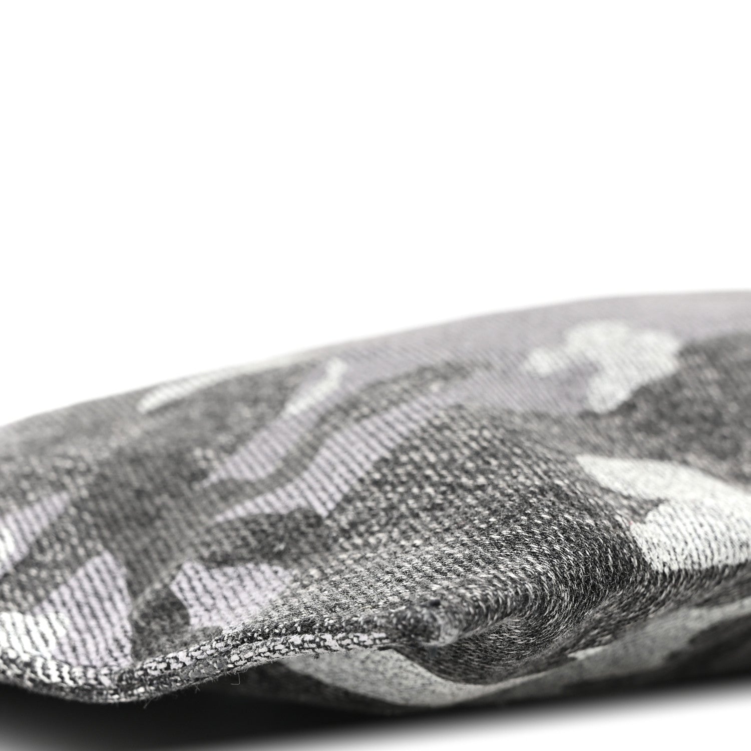 Marc Jacobs Denim Camo XL The Sack Flat Pouch Grey 8 of 9