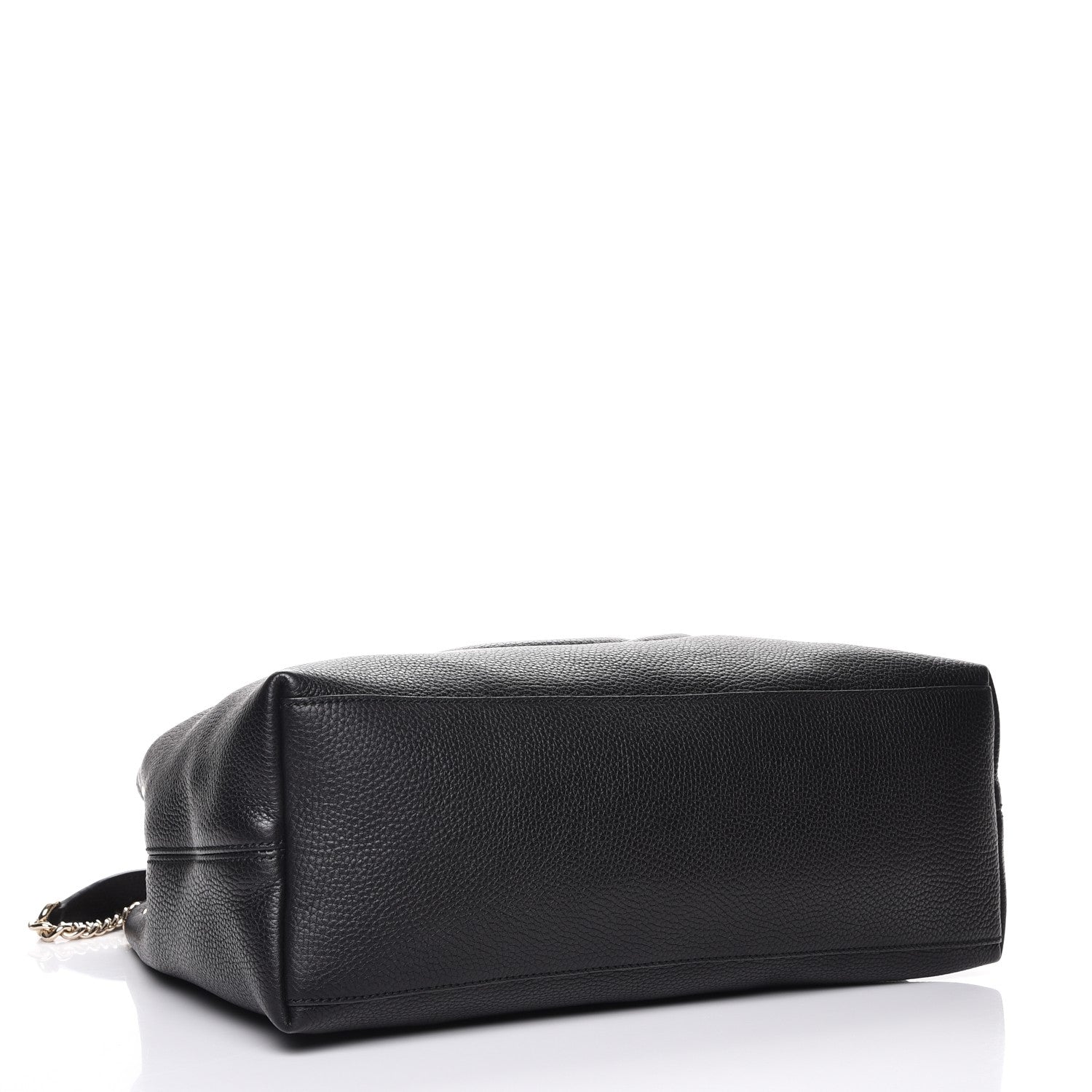 Gucci Pebbled Calfskin Medium Soho Chain Shoulder Bag Black 4 of 7