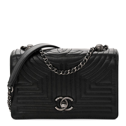 Chanel Glazed Calfskin Quilted Small Korean Garden Flap Black 1 of 10