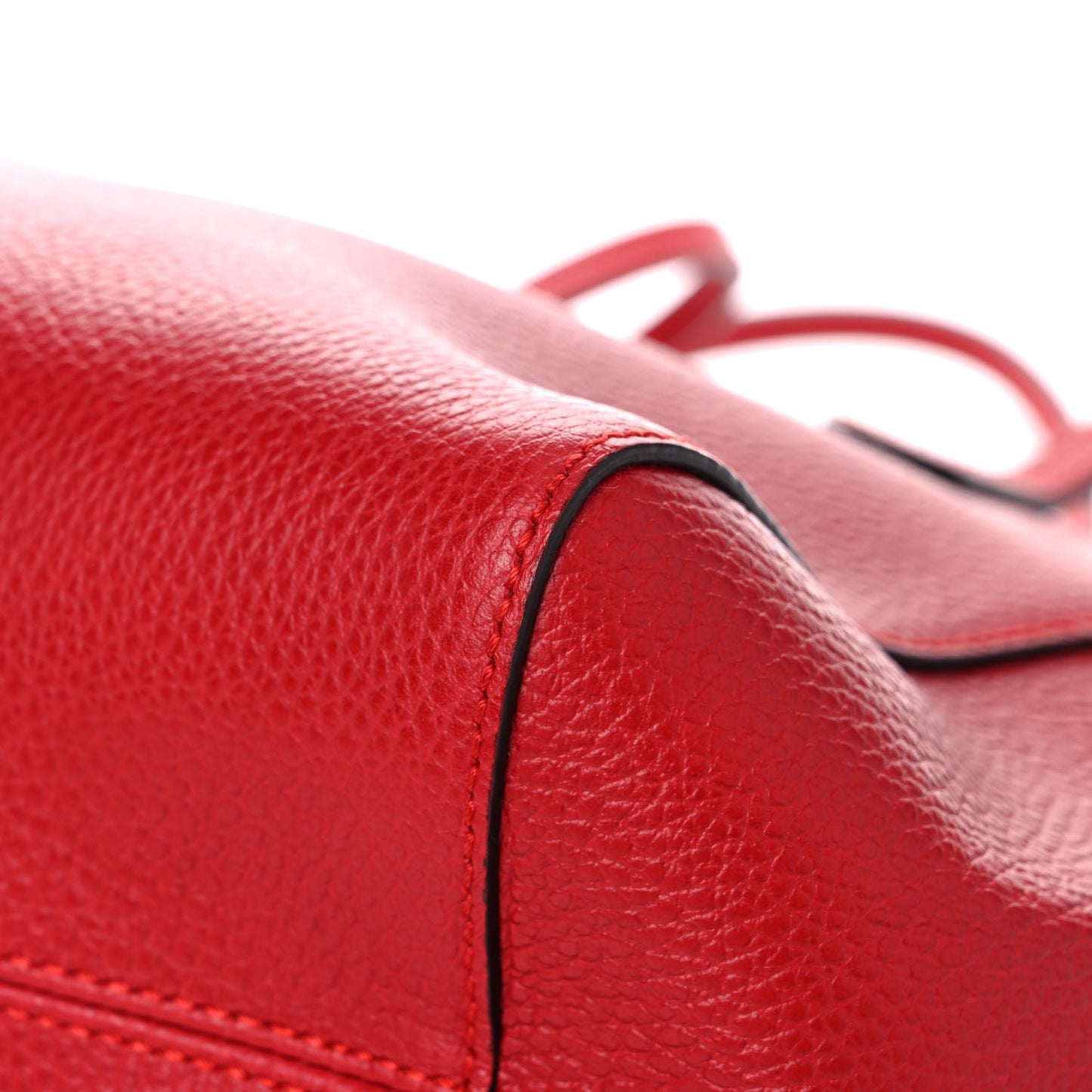 Dollar Calfskin Small Swing Tote Red