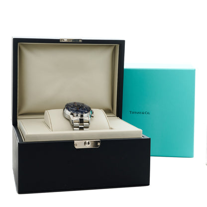 Tiffany Stainless Steel 42mm CT60 Chronograph Automatic Watch Blue 5 of 5