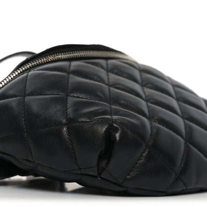 Chanel Calfskin Quilted Waist Belt Bag Black 8 of 10