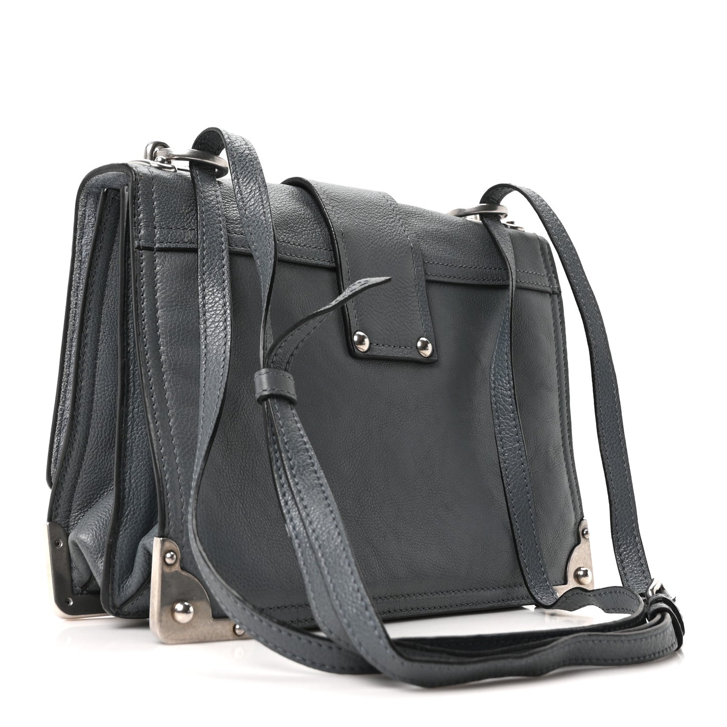 Glace Calf Soft Cahier Bag Marine Astrale
