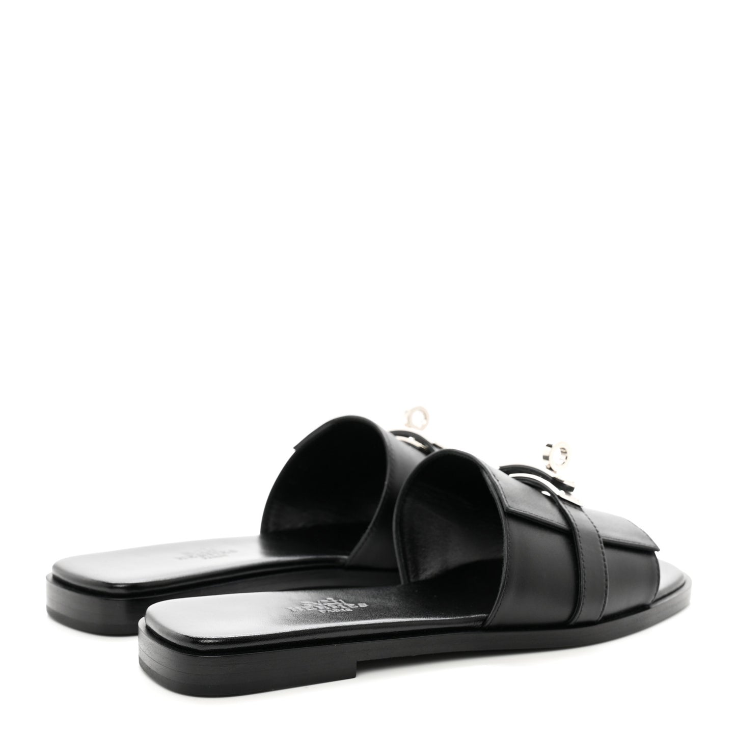 Calfskin Giulia Sandals 35.5 Black