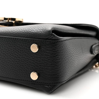 Gucci Dollar Calfskin Interlocking G Top Handle Shoulder Bag Black 10 of 10