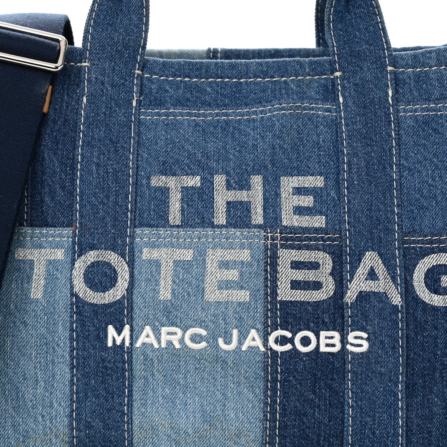 Denim Canvas Medium The Tote Bag Blue