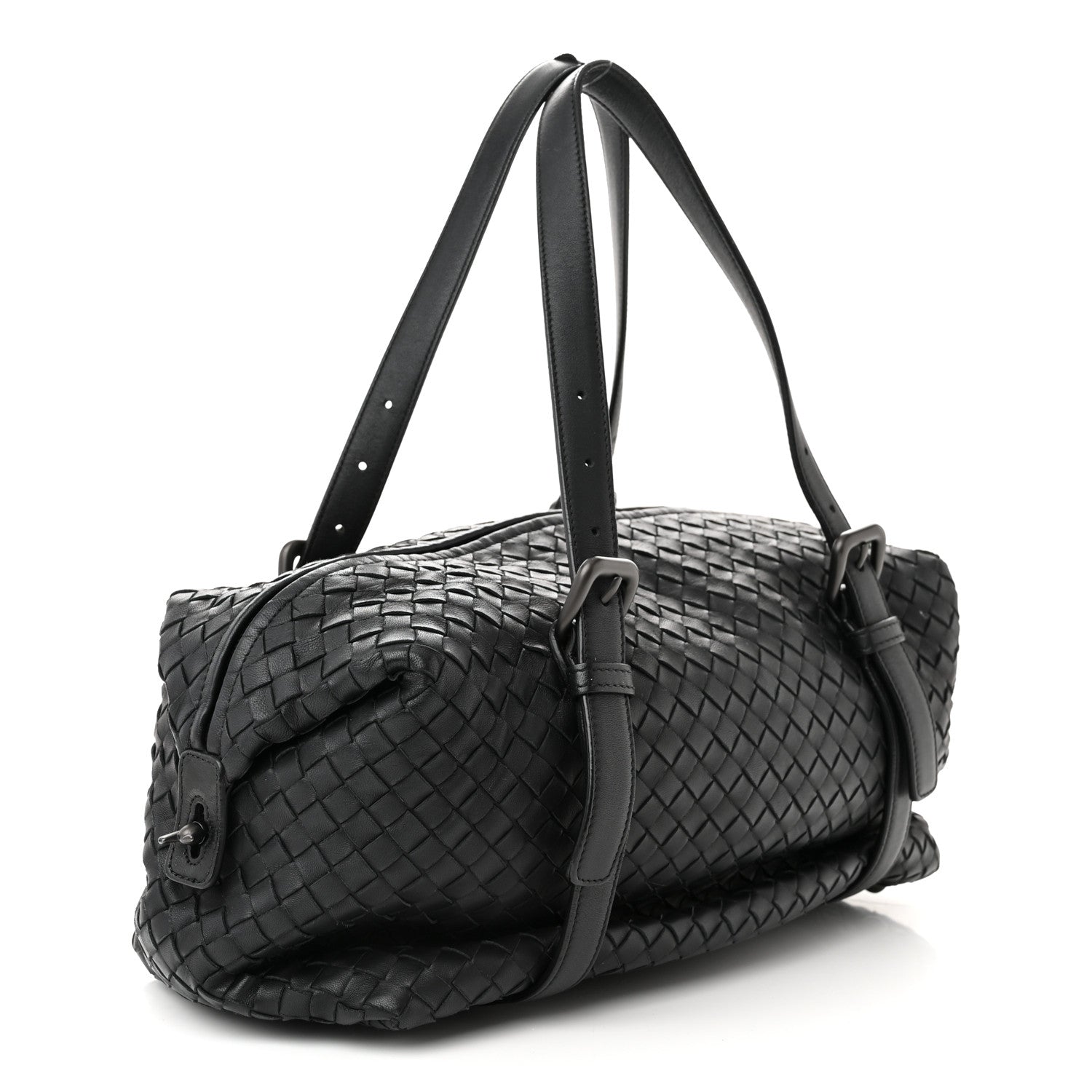 Bottega Veneta Nappa Intrecciato Montaigne Bag Black 3 of 10