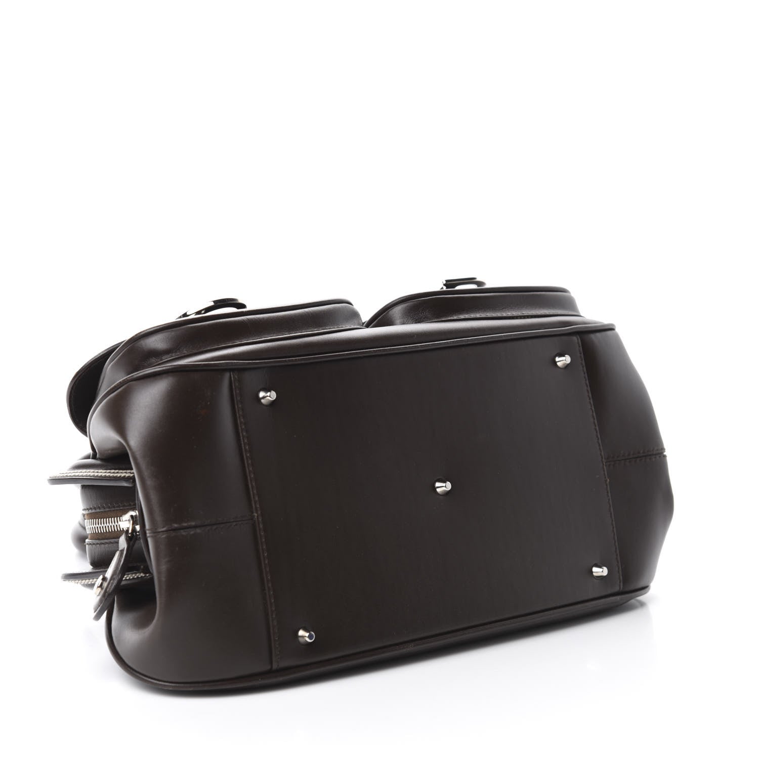 Christian Dior Calfskin Medium Detective Satchel Brown 4 of 11
