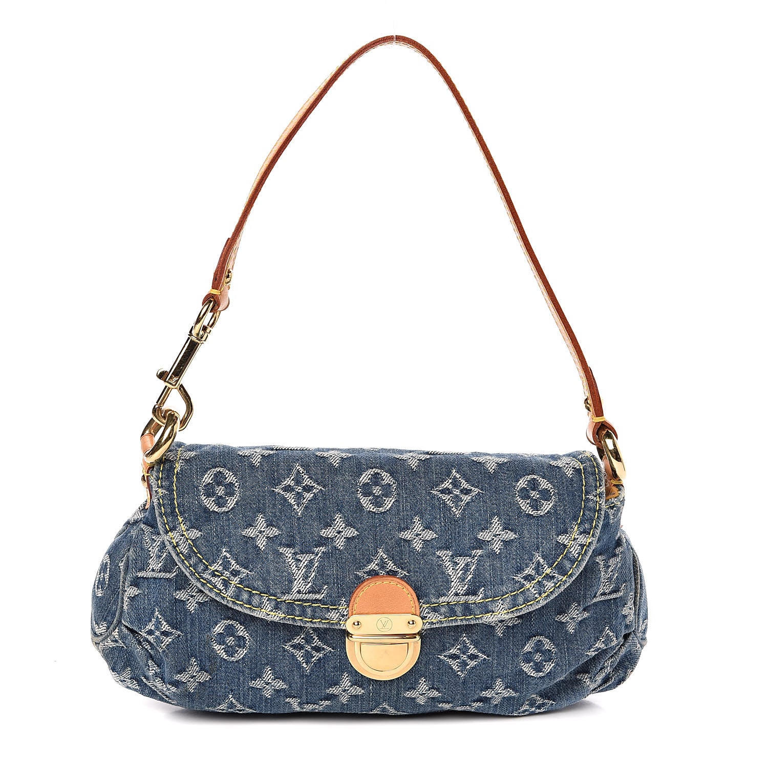 Louis Vuitton Monogram Denim Mini Pleaty Blue 1 of 10