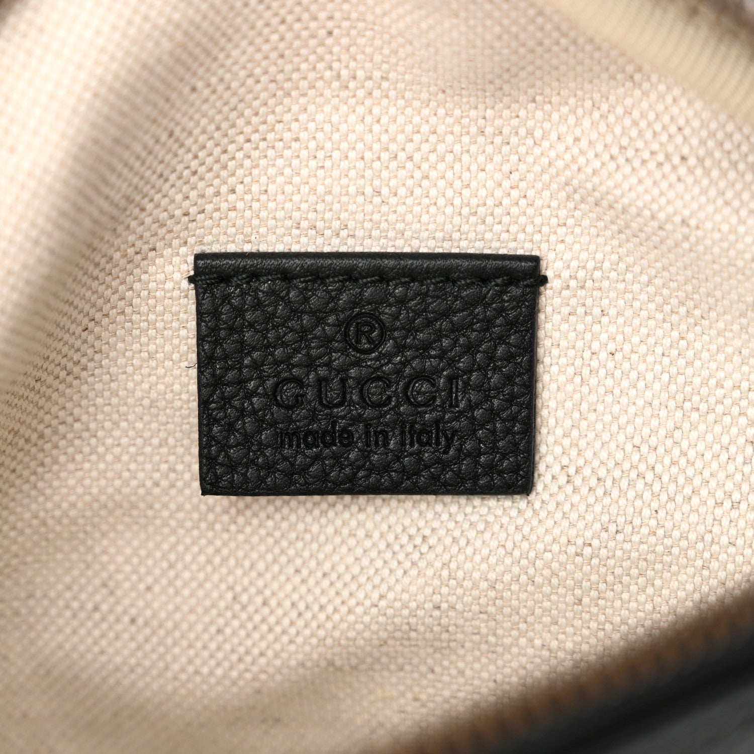Gucci Grained Calfskin Small Logo Belt Bag Black 6 of 10