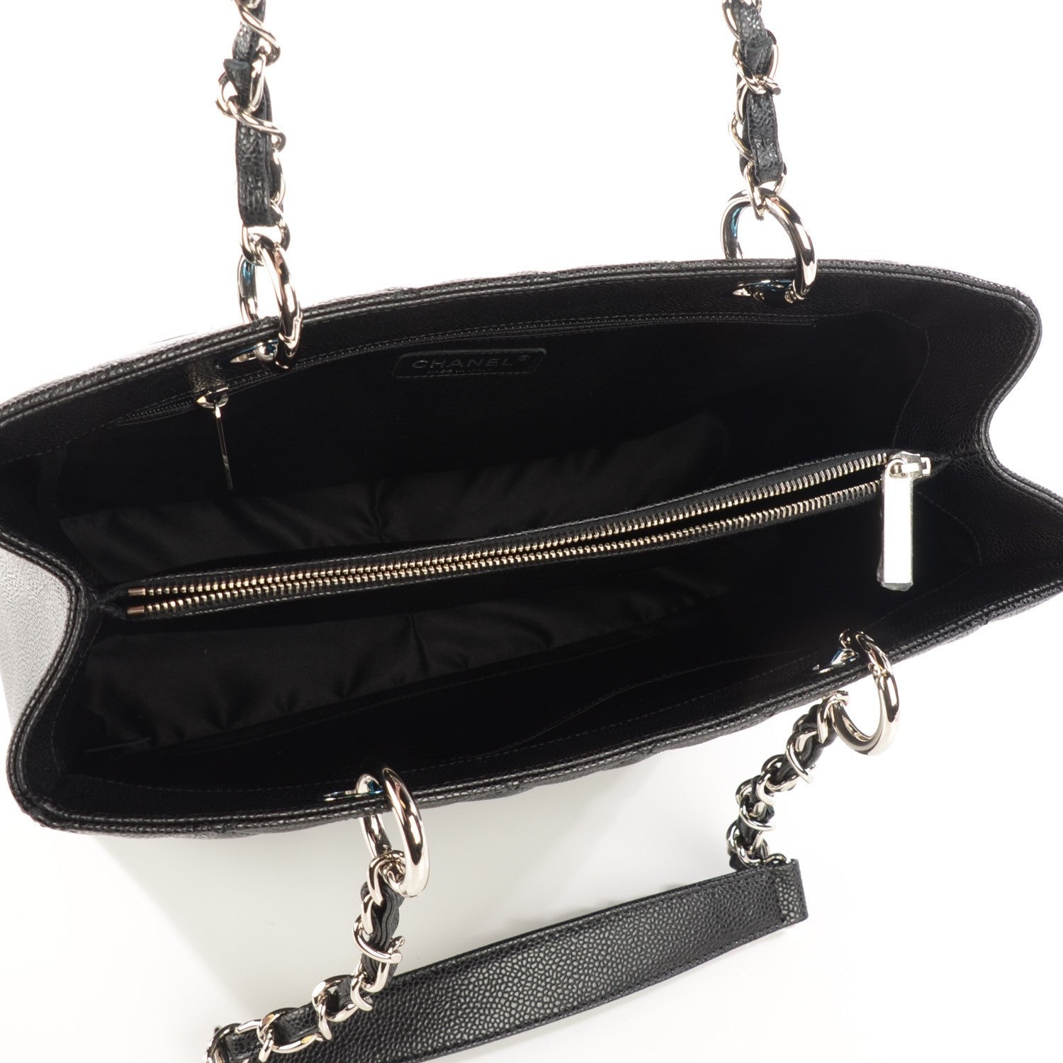 Chanel Caviar Quilted Grand Shopping Tote GST Black 8 of 8