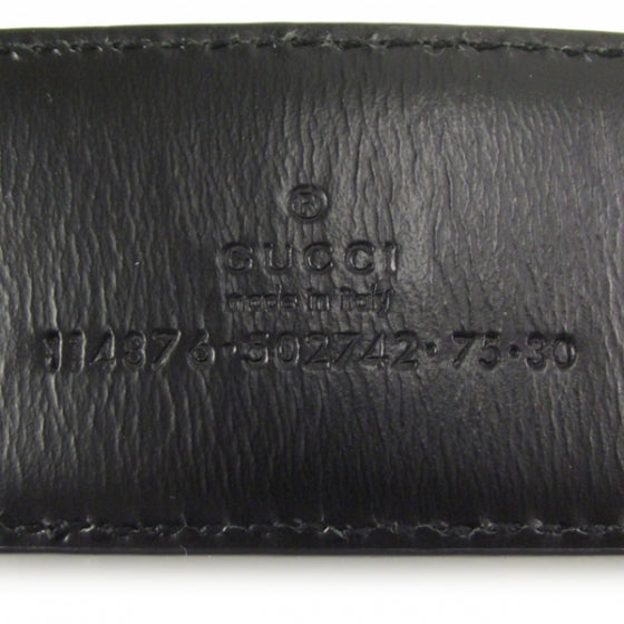Gucci Guccissima GG Belt Black 30 4 of 5