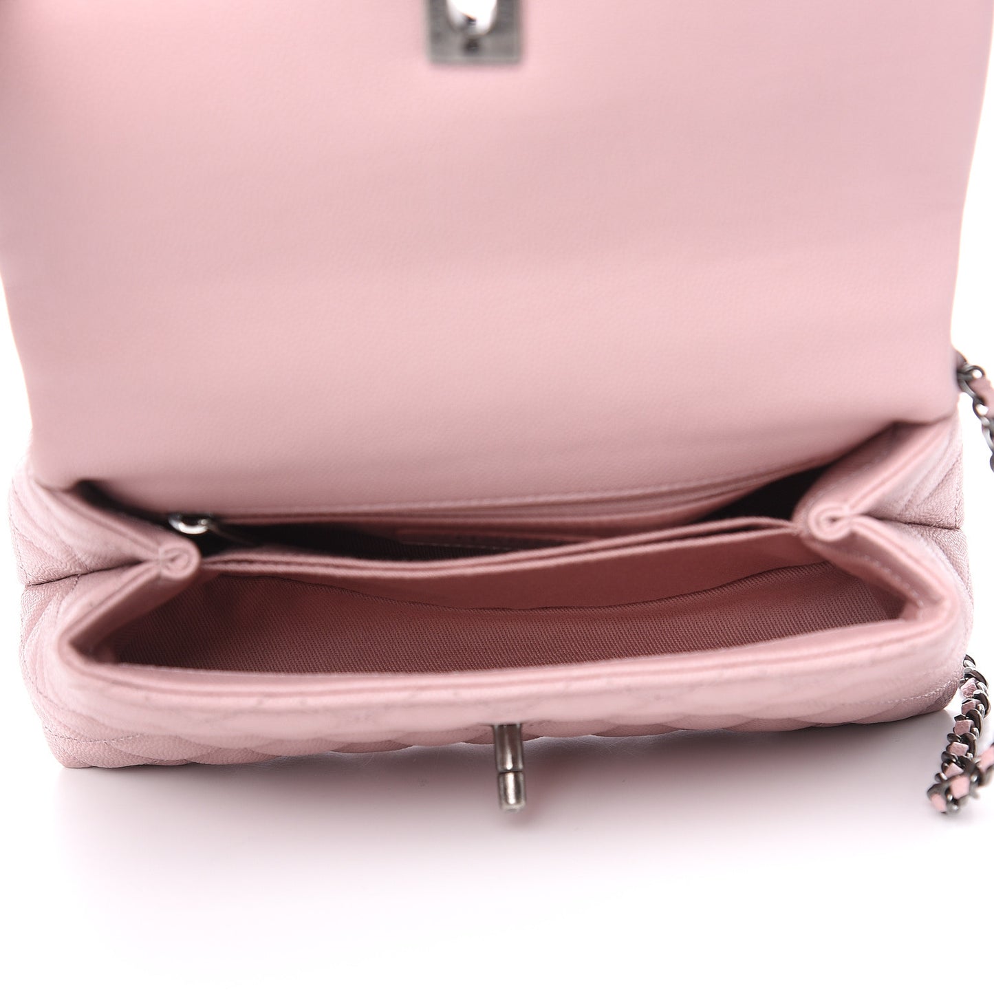 Caviar Quilted Mini Coco Handle Flap Pink