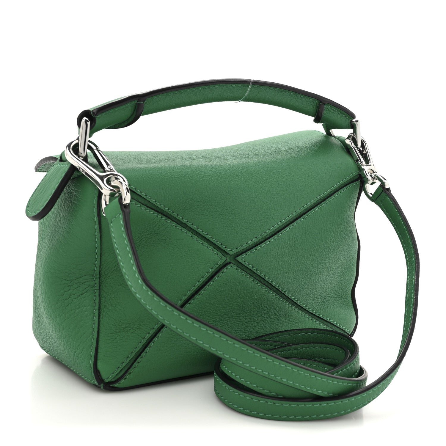 Loewe Calfskin Mini Puzzle Bag Jungle Green 3 of 9