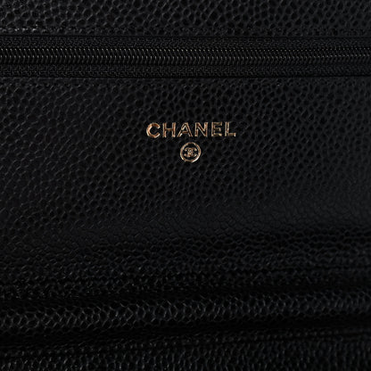 Chanel Caviar Quilted Wallet On Chain WOC Black 6 of 14