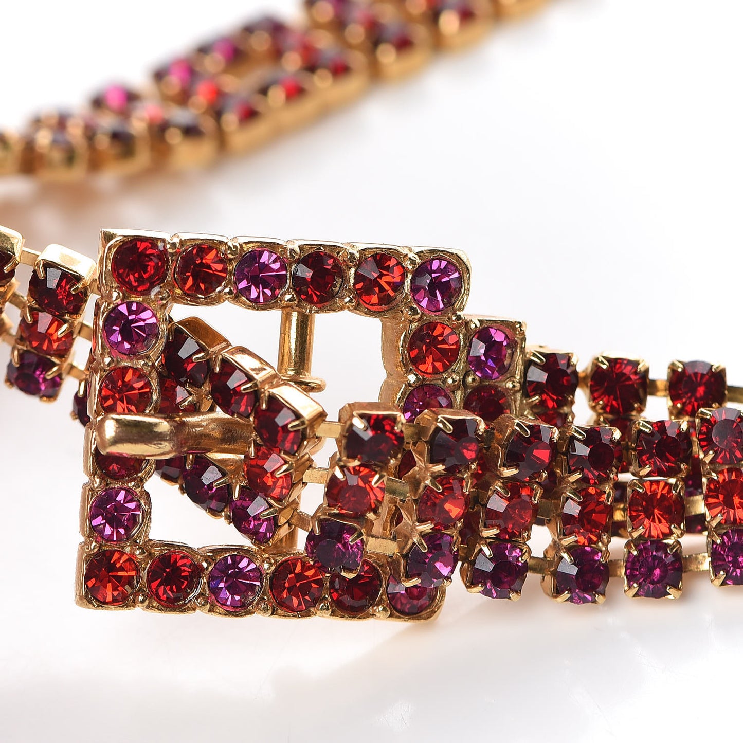 Crystal Charm Belt Multicolor
