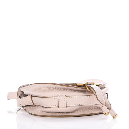 Chloe Calfskin Mini Marcie Round Crossbody Bag Abstract White 4 of 9