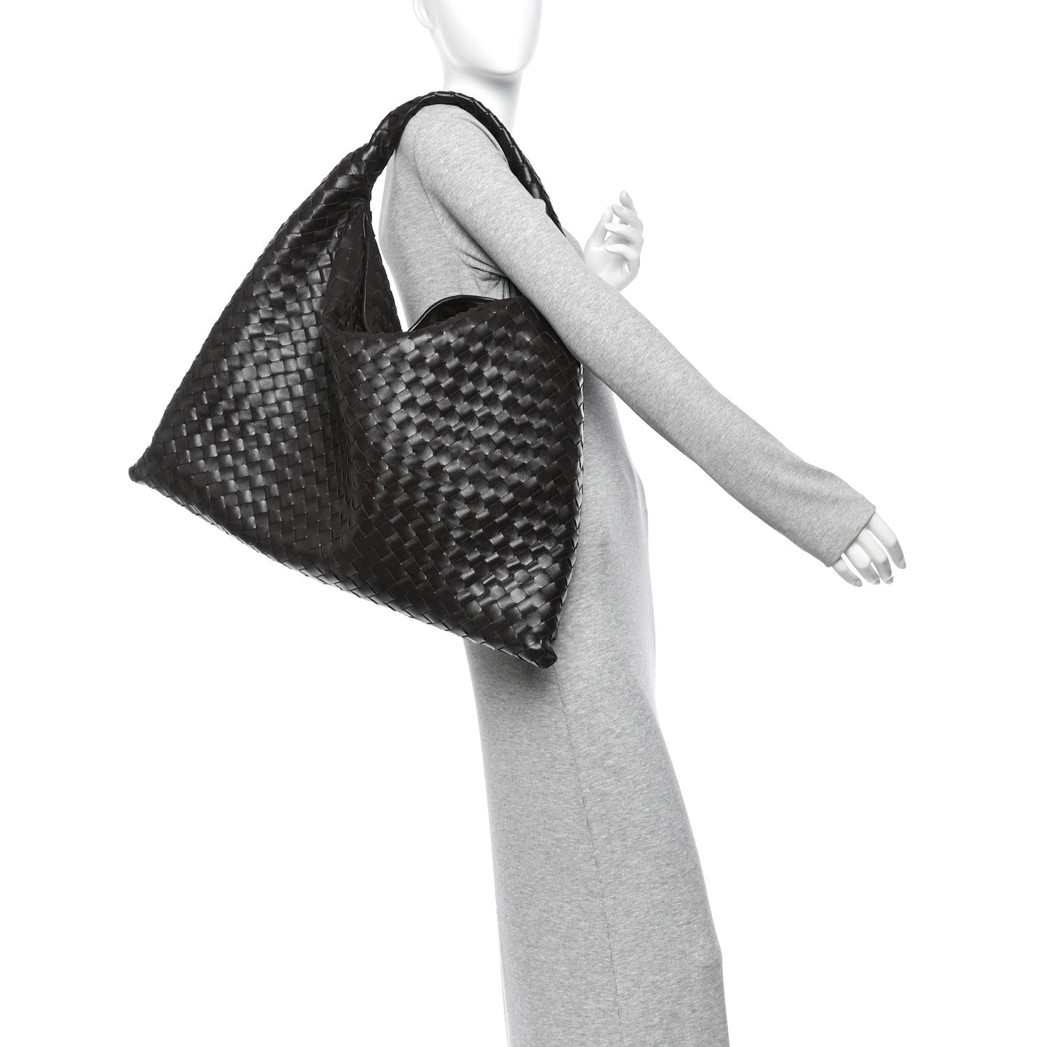 Bottega Veneta Calfskin Intrecciato Large Hop Fondant 2 of 10