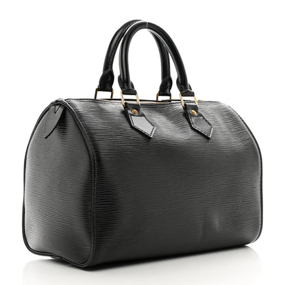 Louis Vuitton Epi Speedy 25 Black 3 of 14
