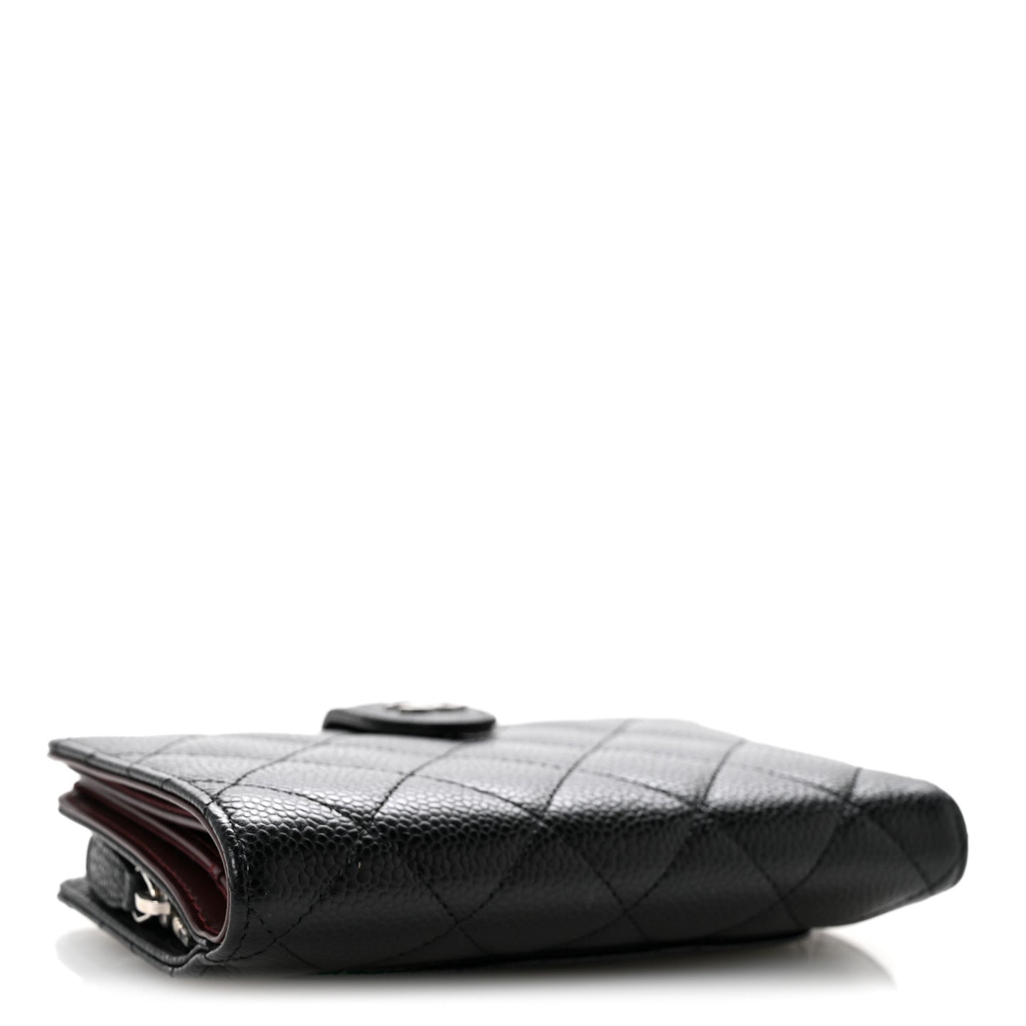 Caviar Quilted CC French Wallet Black