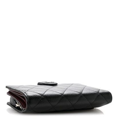 Chanel Caviar Quilted CC French Wallet Black 4 of 10