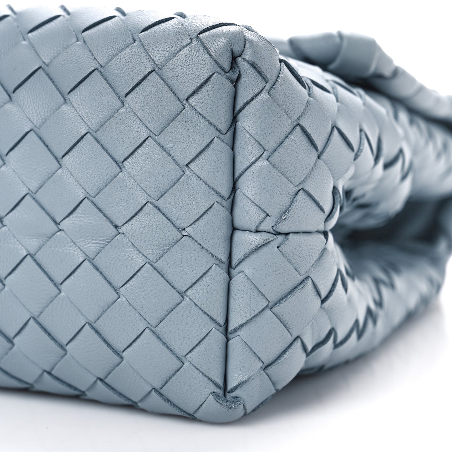 Nappa Intrecciato Medium Olimpia Shoulder Bag Light Blue