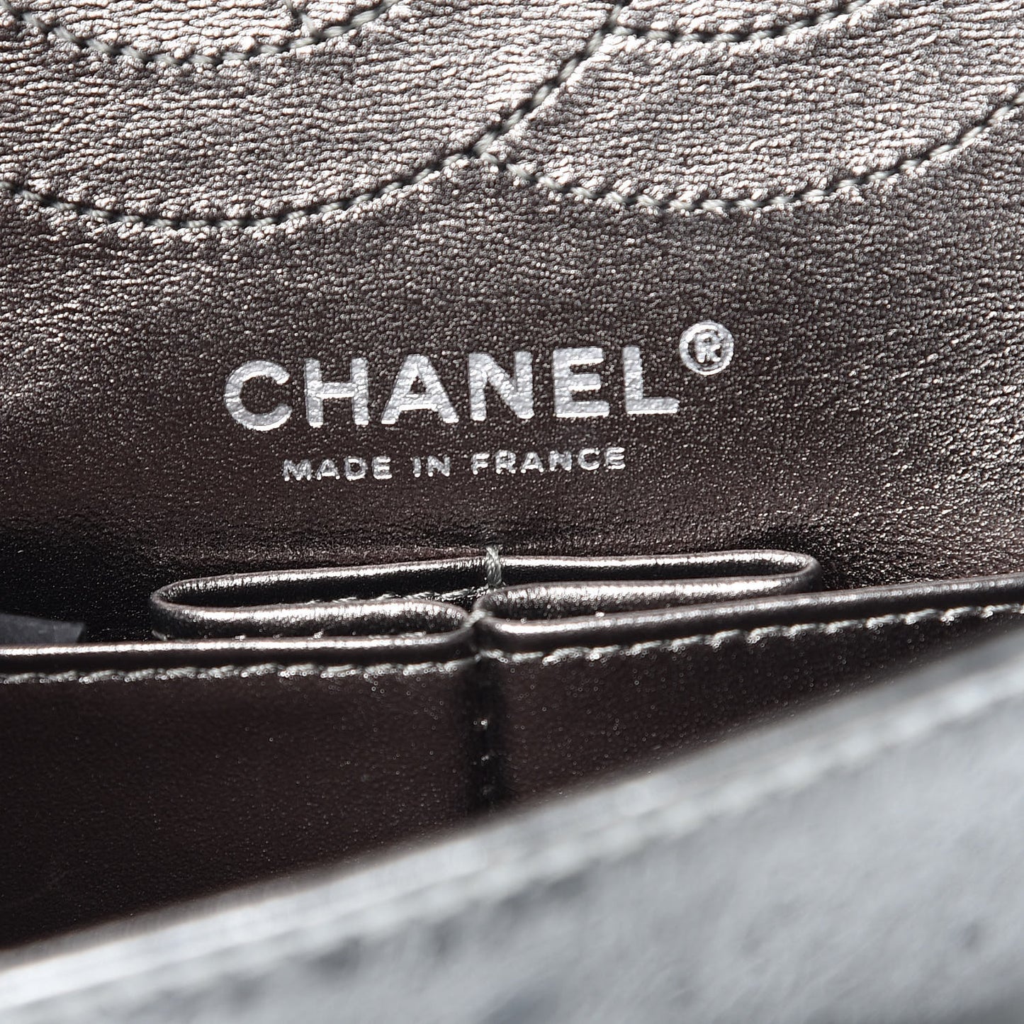 Metallic Aged Calfskin Quilted 2.55 Reissue 226 Flap Silver