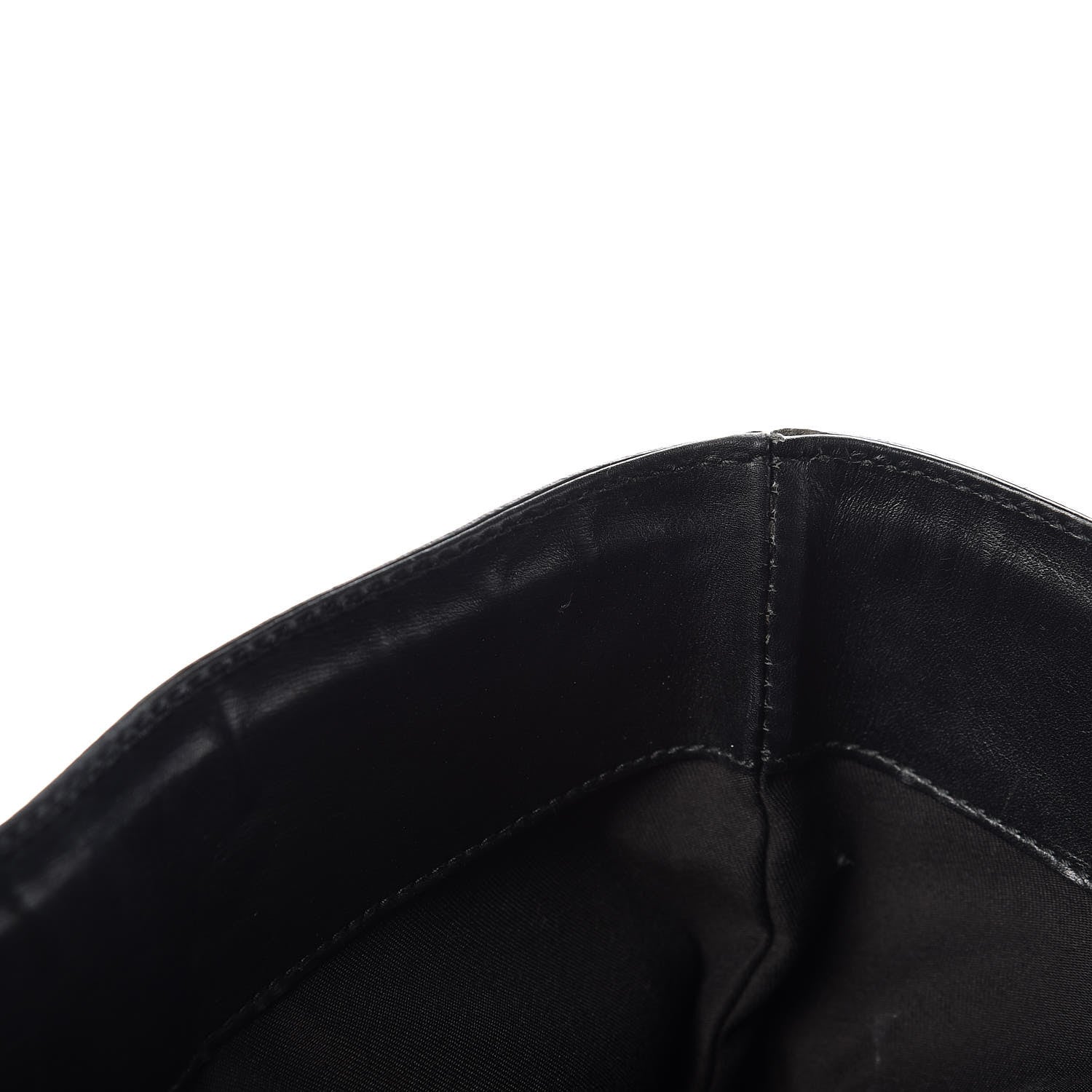 Gucci Denim Monogram Chain Bucket Tote Black 10 of 16