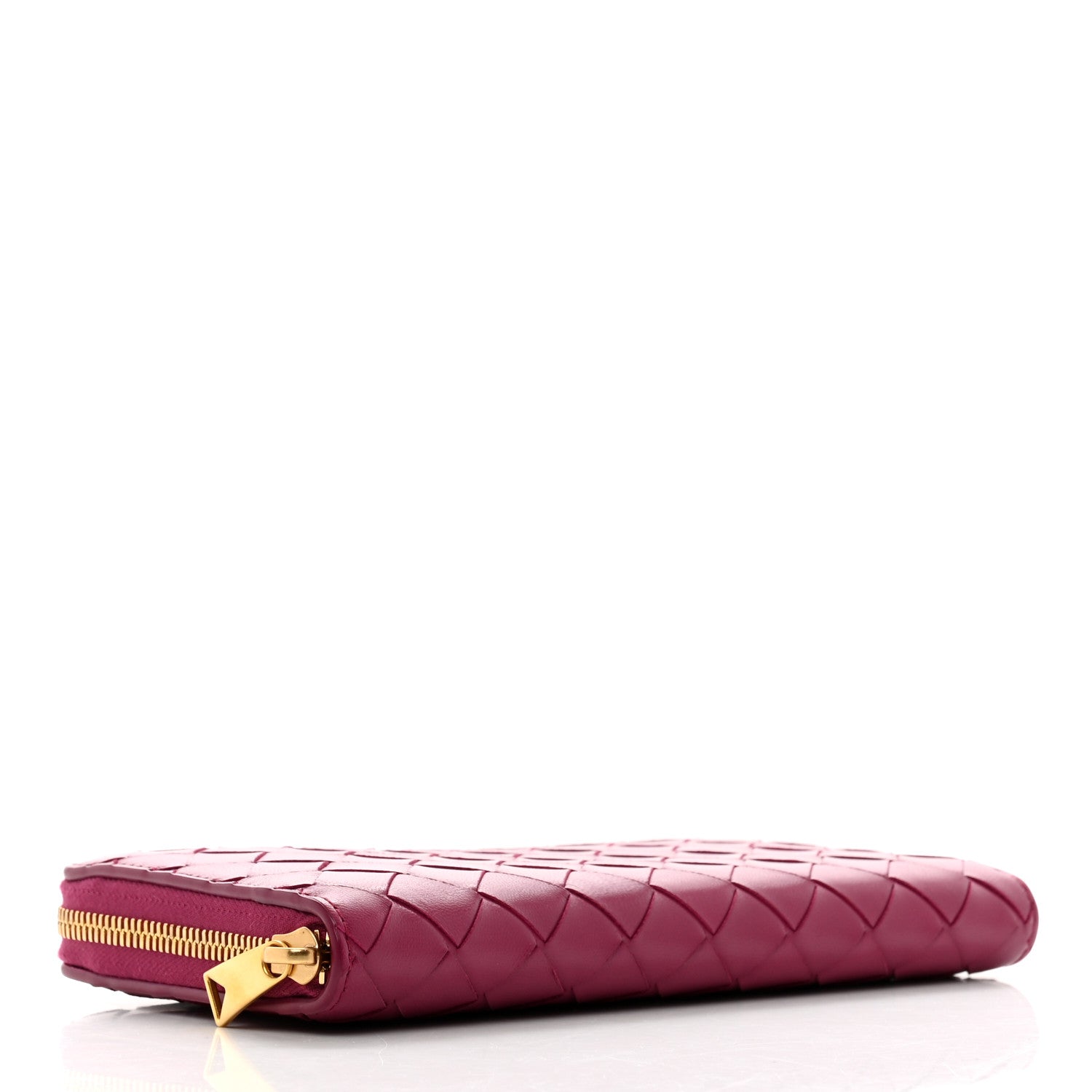 Bottega Veneta Nappa Intrecciato Zip Around Wallet Cinnabar 4 of 10