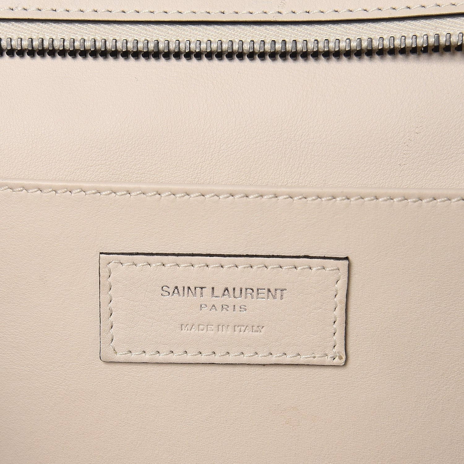 Saint Laurent Calfskin Small Monogram Downtown Cabas Porcellana 6 of 11