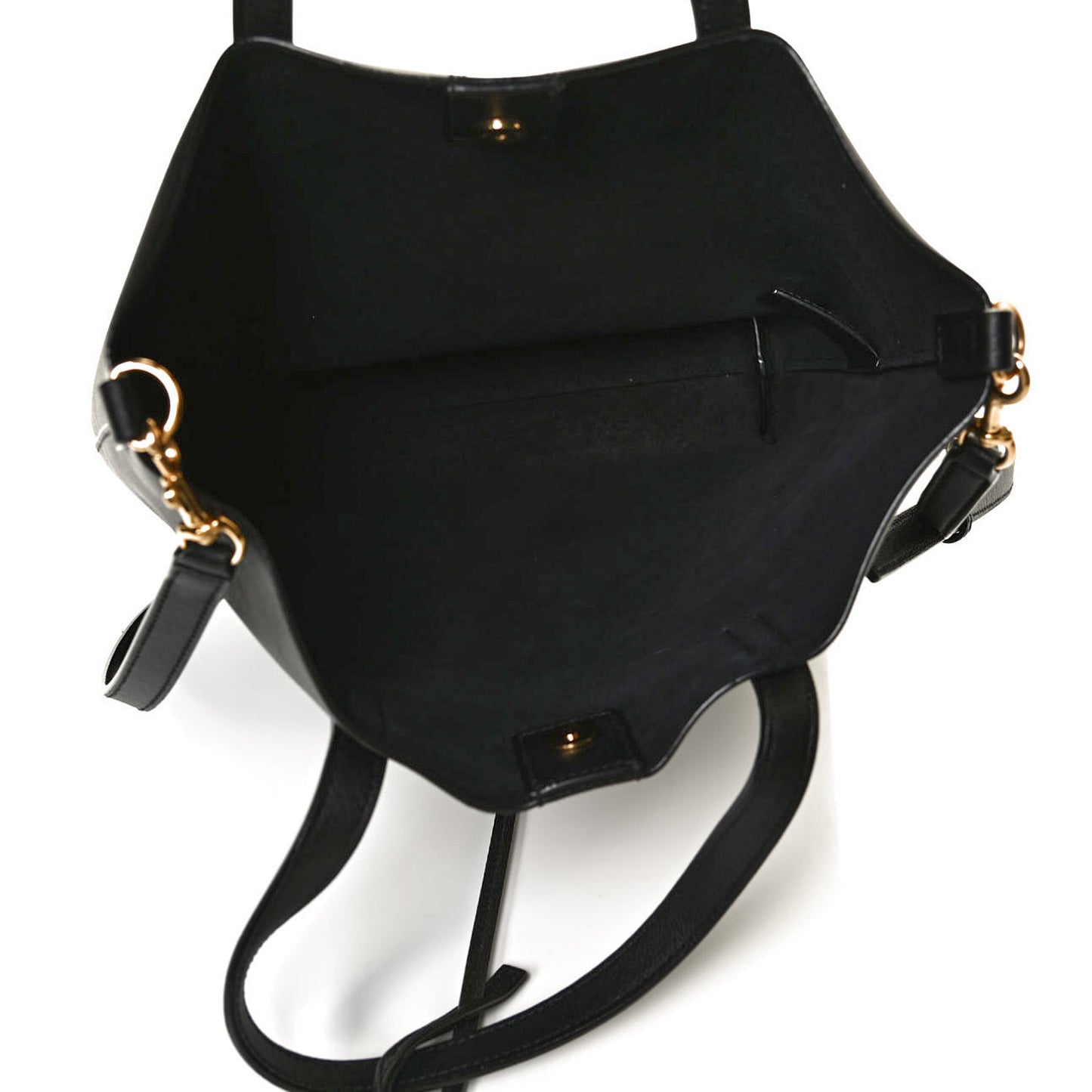 Calfskin Toy Shopping Tote Black