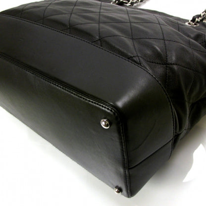 Chanel Leather Large VIP Diamond Stitched Tote Bag Black 5 of 10