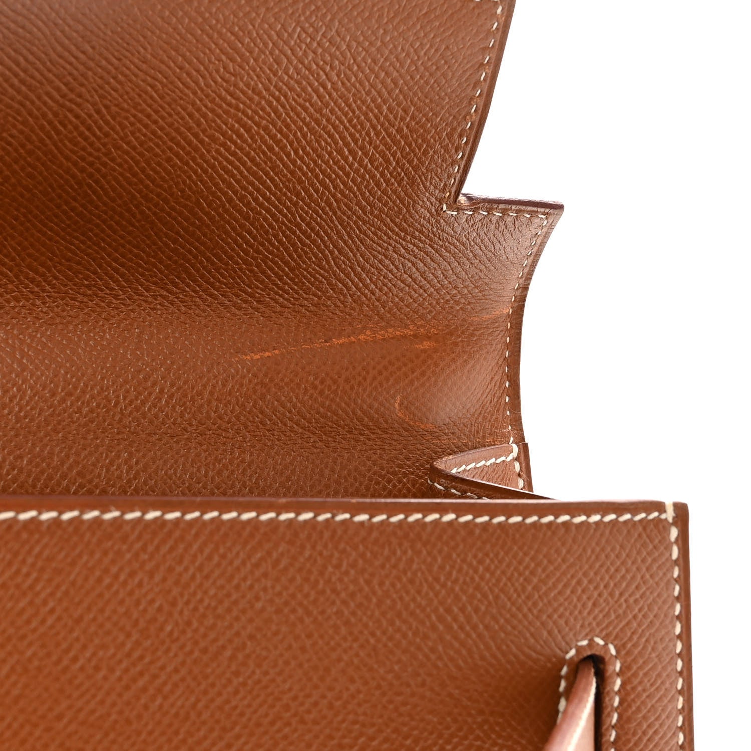 Hermes Courchevel Kelly Sellier 32 Gold 11 of 14