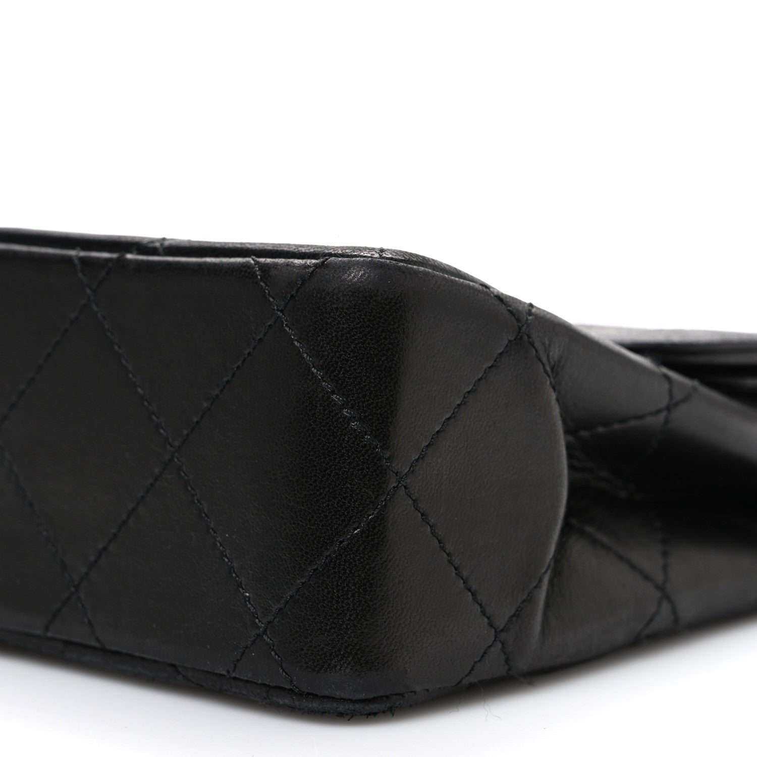 Chanel Lambskin Quilted Medium Single Flap Black 11 of 12