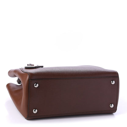Fendi Vitello Elite Petite 2Jours Tote Walnut 5 of 11