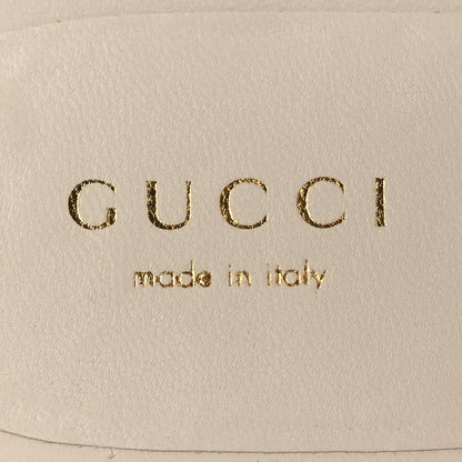 Gucci Nappa Charlotte Double G Marmont Thong Sandals 38.5 Mystic White 9 of 11
