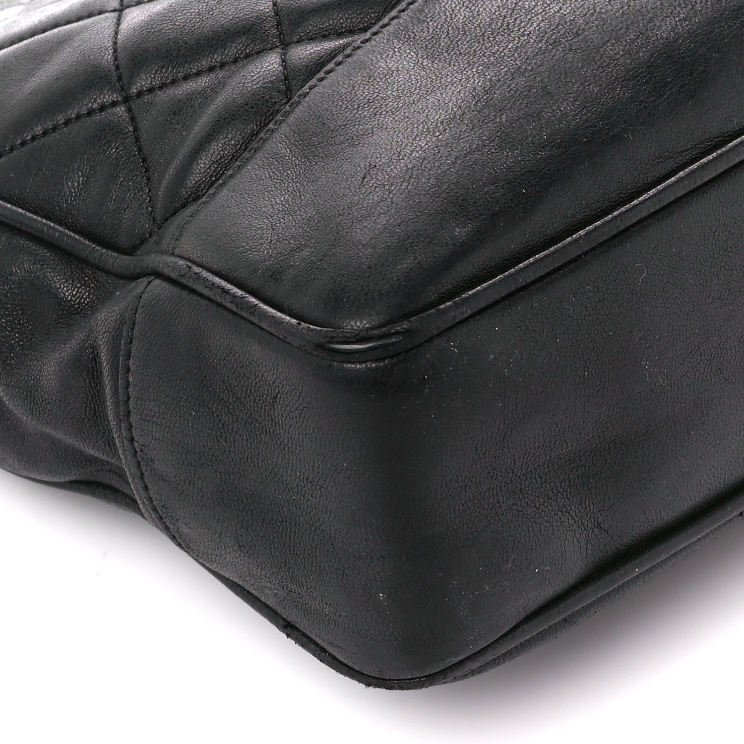 Chanel Lambskin Quilted Shoulder Bag Black 13 of 14
