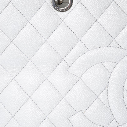 Chanel Caviar Quilted Grand Shopping Tote GST White 19 of 24