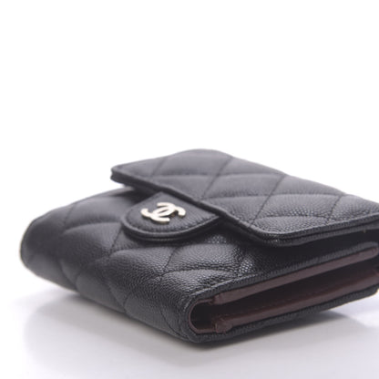 Chanel Caviar Quilted Compact Flap Wallet Black 7 of 9