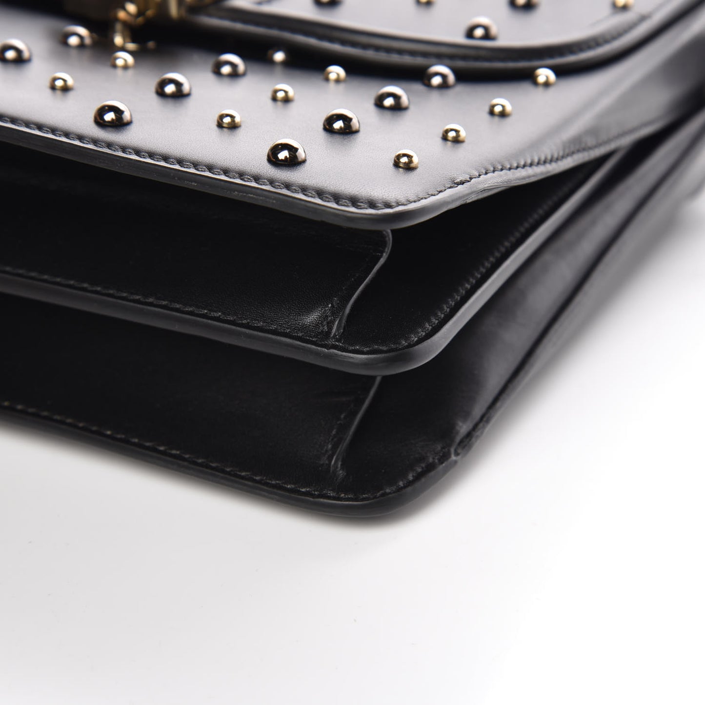 Nappa Studded Medium DV ONE Satchel Black