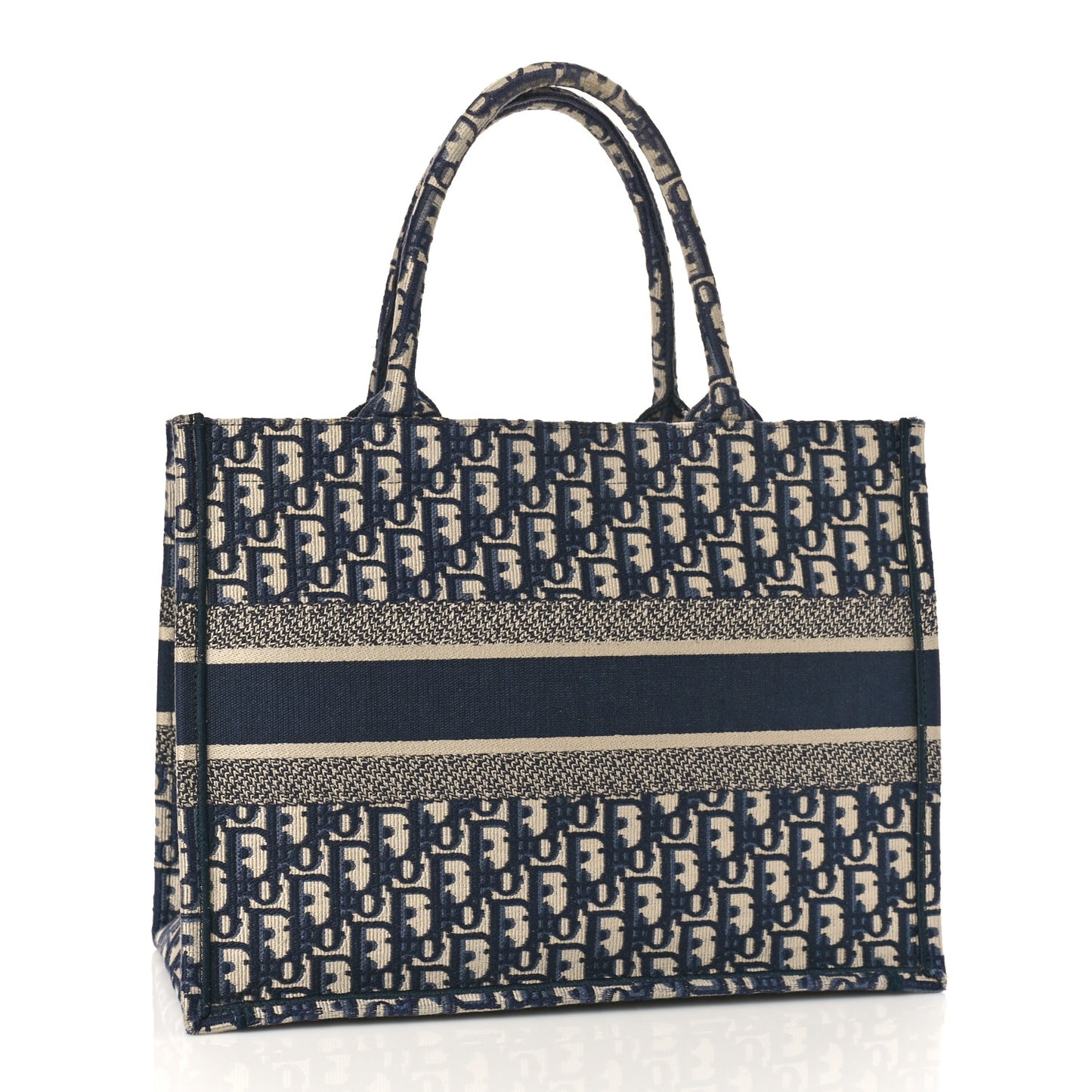 Oblique Medium Book Tote Blue Multicolor