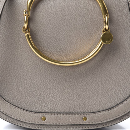 Chloe Calfskin Suede Medium Nile Bracelet Bag Motty Grey 9 of 9